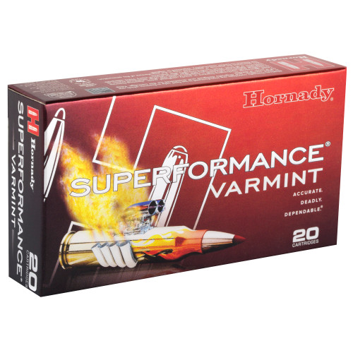Hornady Superformance Varmint 204 Ruger 40gr V-Max Rifle Ammo - 20rd Box - Image 2