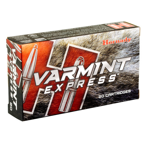 Hornady Varmint Express 22-250 Remington 55gr V-Max Rifle Ammo - 20rd Box - Image 2