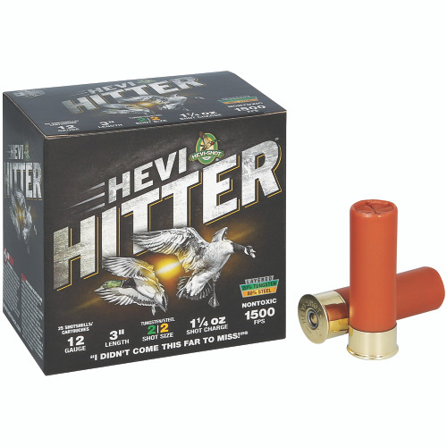 HEVI-Shot HEVI-Hitter 12 Gauge 3 in #2 Shot Tungsten Shotgun Ammo - 25rd Box - Image 2