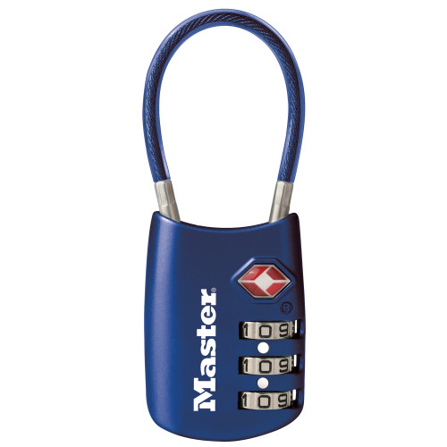 MasterLock Flexible Shackle Blue Lock