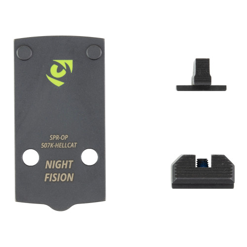 Night Fision Optic Plate + Backup Sight Combo Sights for Hellcat