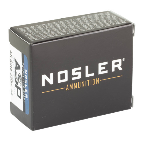 NOSLER Assured Stopping Power 45 ACP 230gr Hollow Point Handgun Ammo - 20rd Box - Image 2