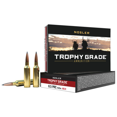 NOSLER Trophy Grade 6.5 PRC 142gr AccuBond Rifle Ammo - 20rd Box
