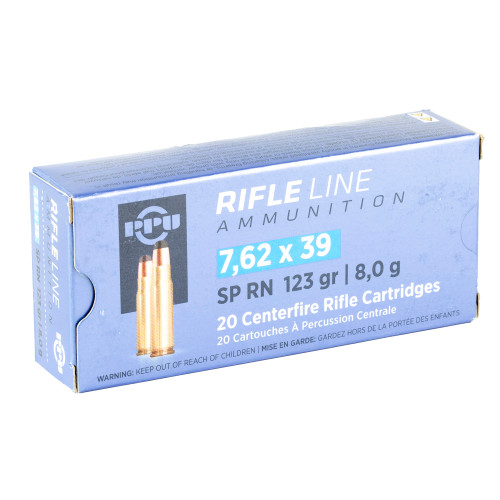 Prvi Partizan Rifle 7.62x39 123gr Soft Point Rifle Ammo - 20rd Box - Image 2