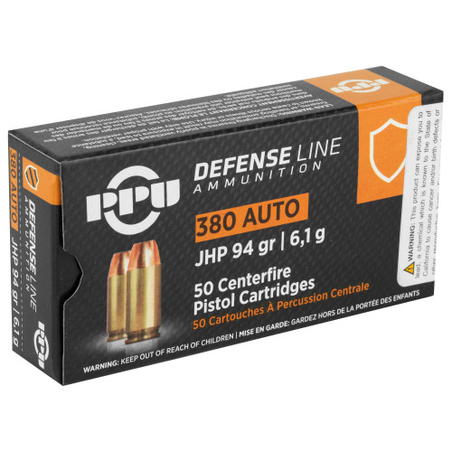 Prvi Partizan Handgun Defense 380 ACP 94gr Hollow Point Handgun Ammo - 50rd Box - Image 2
