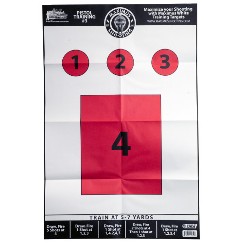 Pro-Shot Products Maximus White Pistol Training Target Set - Image 4
