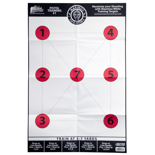Pro-Shot Products Maximus White Pistol Training Target Set - Image 2