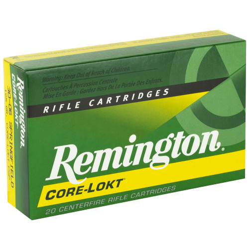Remington Core Lokt 30-06 Springfield 165gr Pointed Soft Point Rifle Ammo - 20rd Box - Image 2