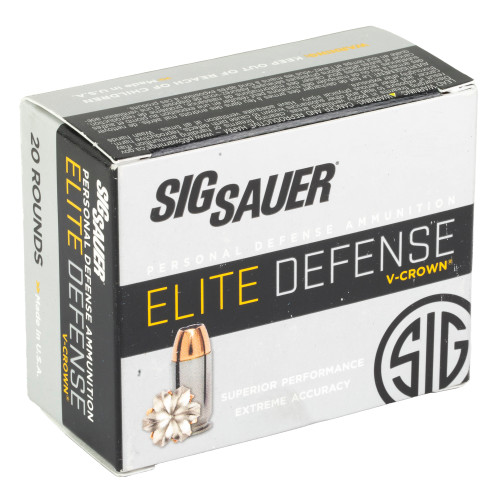 Sig Sauer Elite Performance 10mm 200gr Hollow Point Handgun Ammo - 20rd Box - Image 2