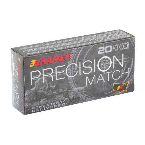 Barnes PRECISION MATCH 300 Blackout 220gr Boat Tail Hollow Point Rifle Ammo - 20rd Box - Image 2