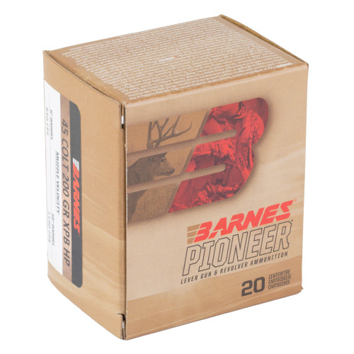 Barnes Pioneer 45 Colt 200gr Soft Point Handgun Ammo - 20rd Box - Image 2