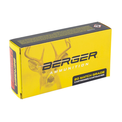 Berger Bullets Elite Hunter 6MM Creedmoor 108gr Boat Tail Rifle Ammo - 20rd Box - Image 2