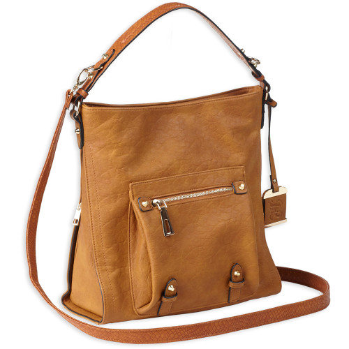Bulldog Cases Hobo Anna Brown Purse