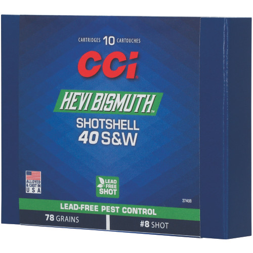 CCI Ammunition Hevi-Bismuth 40 S&W 78gr Bismuth Shotgun Ammo - 10rd Box