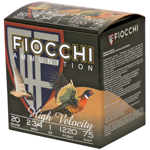 Fiocchi Ammunition Lead Hunting 20 Gauge 2.75 in #7.5 Shot Lead Shotgun Ammo - 25rd Box - Image 3