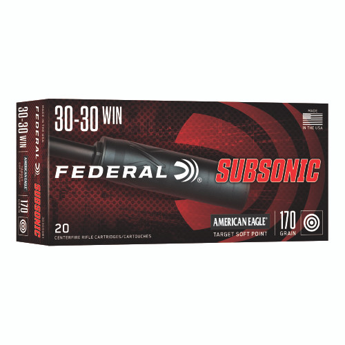 Federal American Eagle 30-30 Winchester 170gr Solid Base Rifle Ammo - 20rd Box