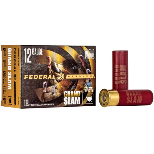 Federal Grand Slam 12 Gauge 3 in #6 Shot Shotshell Shotgun Ammo - 10rd Box
