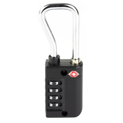 Firearm Safety Devices Corporation Resettable 4-Dial TSA Combination Lock w/Steel Sha Black Lock - Image 2