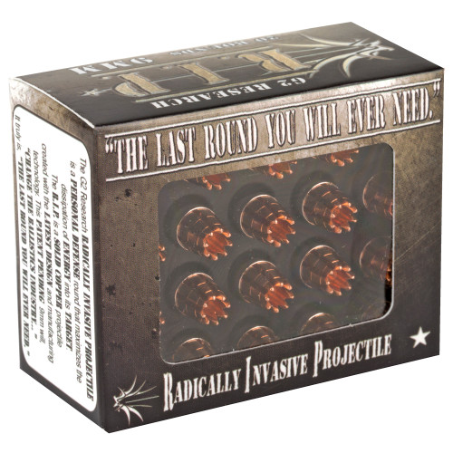 G2 Research RIP 9mm 92gr Copper Handgun Ammo - 20rd Box - Image 2