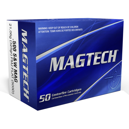 Magtech Sport Shooting 500 S&W 325gr Full Metal Jacket Handgun Ammo - 20rd Box
