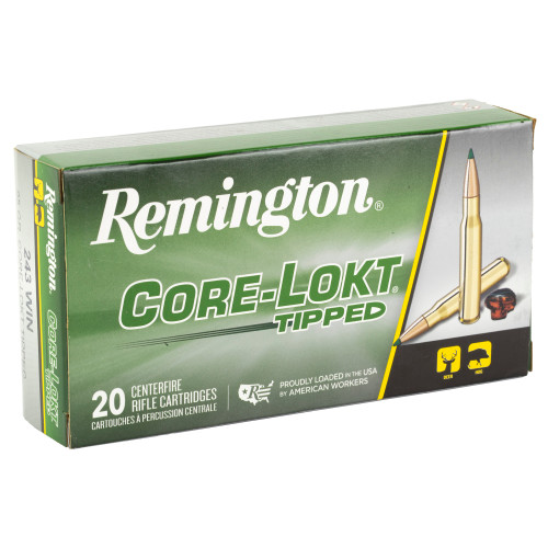 Remington Core Lokt 243 Winchester 95gr Polymer Tip Rifle Ammo - 20rd Box - Image 2