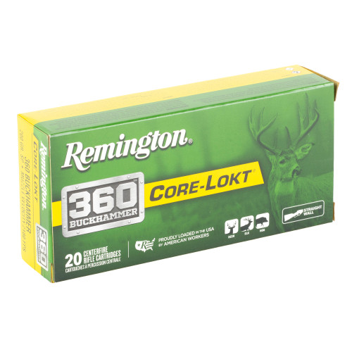 Remington Core Lokt 360 Buckhammer 200gr Soft Point Rifle Ammo - 20rd Box - Image 2