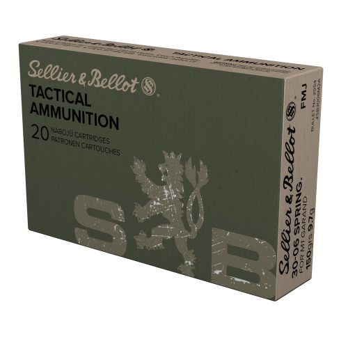 Sellier & Bellot Rifle 30-06 Springfield 150gr Full Metal Jacket Rifle Ammo - 20rd Box