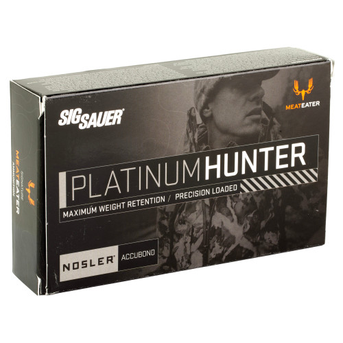 Sig Sauer Platinum Hunter 300 Winchester Magnum 180gr AccuTip Rifle Ammo - 20rd Box - Image 2
