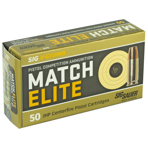 Sig Sauer V-Crown 9mm 115gr Hollow Point Handgun Ammo - 50rd Box - Image 2