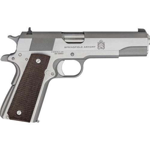 Springfield Mil-Spec 45 ACP 5in 7rd 1911 Pistol Stainless 5 in