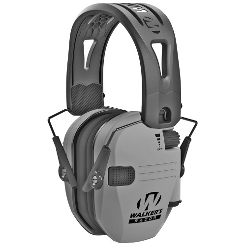 Walker's Razor Battleship Gray Electronic Earmuff