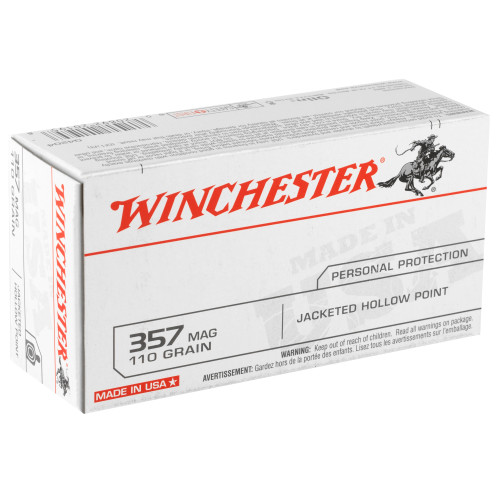 Winchester Ammunition USA 357 Magnum 110gr Hollow Point Handgun Ammo - 50rd Box - Image 2