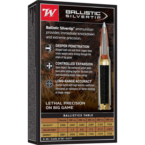 Winchester Ammunition Ballistic Silvertip 30-06 Springfield 150gr Polymer Tip Rifle Ammo - 20rd Box - Image 2