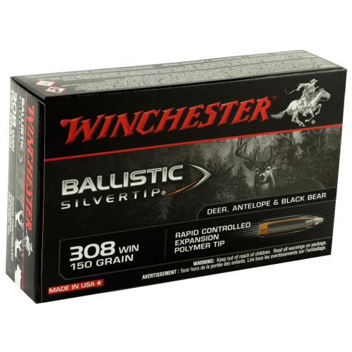 Winchester Ammunition Ballistic Silvertip 308 Winchester 150gr Polymer Tip Rifle Ammo - 20rd Box - Image 2