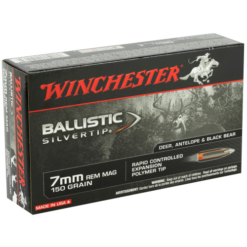 Winchester Ammunition Ballistic Silvertip 7MM Remington Magnum 150gr Polymer Tip Rifle Ammo - 20rd Box - Image 2