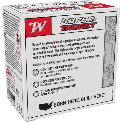 Winchester Ammunition Super Target 12 Gauge 2.75 in #8 Shot Shotshell Shotgun Ammo - 25rd Box Suprtrgt - Image 2