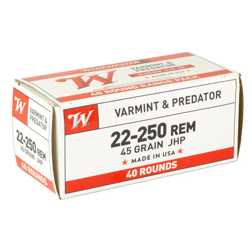 Winchester Ammunition Varmint 22-250 Remington 45gr Hollow Point Rifle Ammo - 40rd Box - Image 2