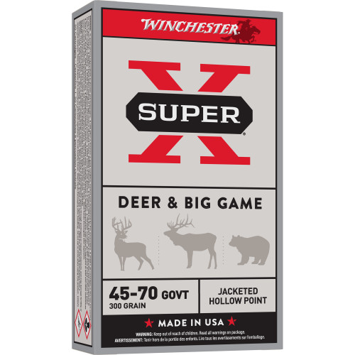 Winchester Ammunition Super-X 45-70 Government 300gr Hollow Point Rifle Ammo - 20rd Box