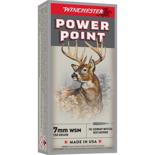 Winchester Ammunition Super-X 7MM WSM 150gr Power Point Rifle Ammo - 20rd Box