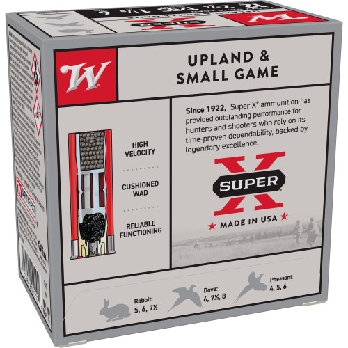 Winchester Ammunition Super-X 12 Gauge 2.75 in #6 Shot Shotshell Shotgun Ammo - 25rd Box Hgl - Image 2