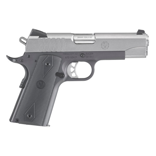 Ruger SR1911 Pistol — 9MM — 4.25 in — 9 Rounds — Gray, Silver
