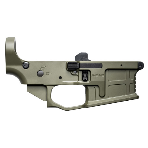 Radian Weapons AX556 A-DAC 15 Multi-Caliber Ambidextrous Stripped Lower Receiver, Olive Drab Green Cerakote