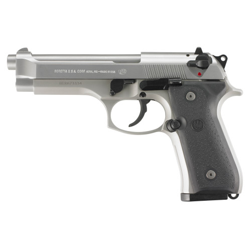 Beretta 92FS Inox 9mm 4.9" 10rd Semi-Auto Pistol - Stainless Steel