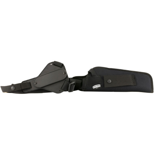 Uncle Mike's Vertical Shoulder Holster - Size 3, Large Revolver 6.5in, Right Hand, Black Kodra Nylon