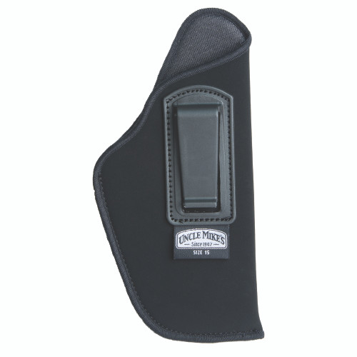 Uncle Mike's Inside-the-Pant Holster - Size 15, Large Auto 4.5in, Right Hand, Black Suede