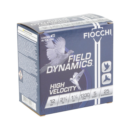 Fiocchi High Velocity 12ga 2.75" #5 Shotshell Ammo 25rd - View 2
