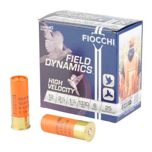 Fiocchi High Velocity 12ga 2.75" #6 Shotshell Ammo 25rd - View 1