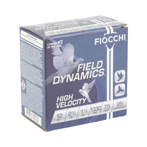 Fiocchi High Velocity 12ga 2.75" #7.5 Shotshell Ammo 25rd - View 2