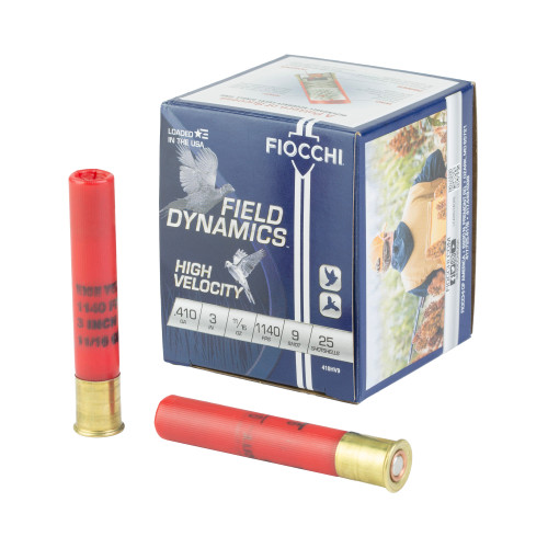Fiocchi High Velocity 410 Bore 3" #9 Shotshell Ammo 25rd - View 1