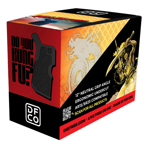 Die Free Co Kung Fu Grip for AR-15/AR-10 Rifle Grip Black - View 1